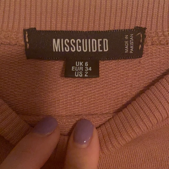 Missguided, Mauve Sweater Dress, US Size 2 - Picture 3 of 3